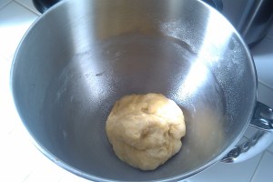 Dough before 1st rise